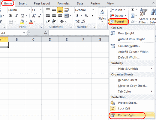 how to protect excel sheet without password